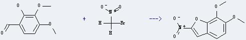 Benzaldehyde,2-hydroxy-3,4-dimethoxy- can be used to produce 6,7-dimethoxy-2-nitro-benzofuran.